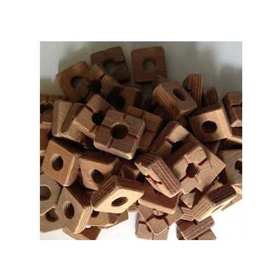 wood nuts and thread rods 